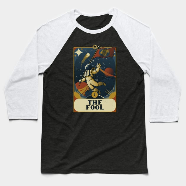 Astronaut Tarot Fool by Tobe Fonseca Baseball T-Shirt by Tobe_Fonseca